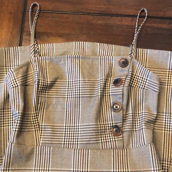 UO Mini Dress Size S - plaid zip up back. - Picture 9 of 11